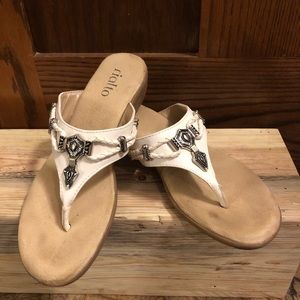 Rialto white sandals